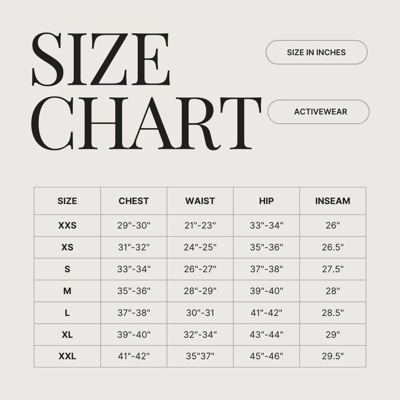 Product Size Charts